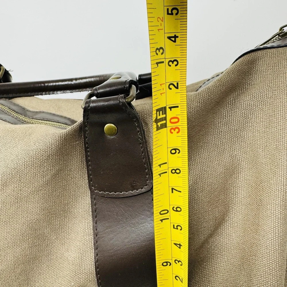 Tellus Weekender Duffle And Gym Bag Sports Olive‎ Brown Shoulder Strap